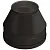 Конус ВУЛКАН d150/250 V50R (321/ 0,5мм+ 321/ 0,5мм) черный