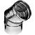 Колено 135°ФЕРРУМ d100 (430/0,5мм) 3 секции нержавеющая сталь