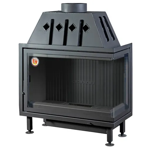 Топка ЭКОКАМИН Альфа 1000RВ два стекла правая 